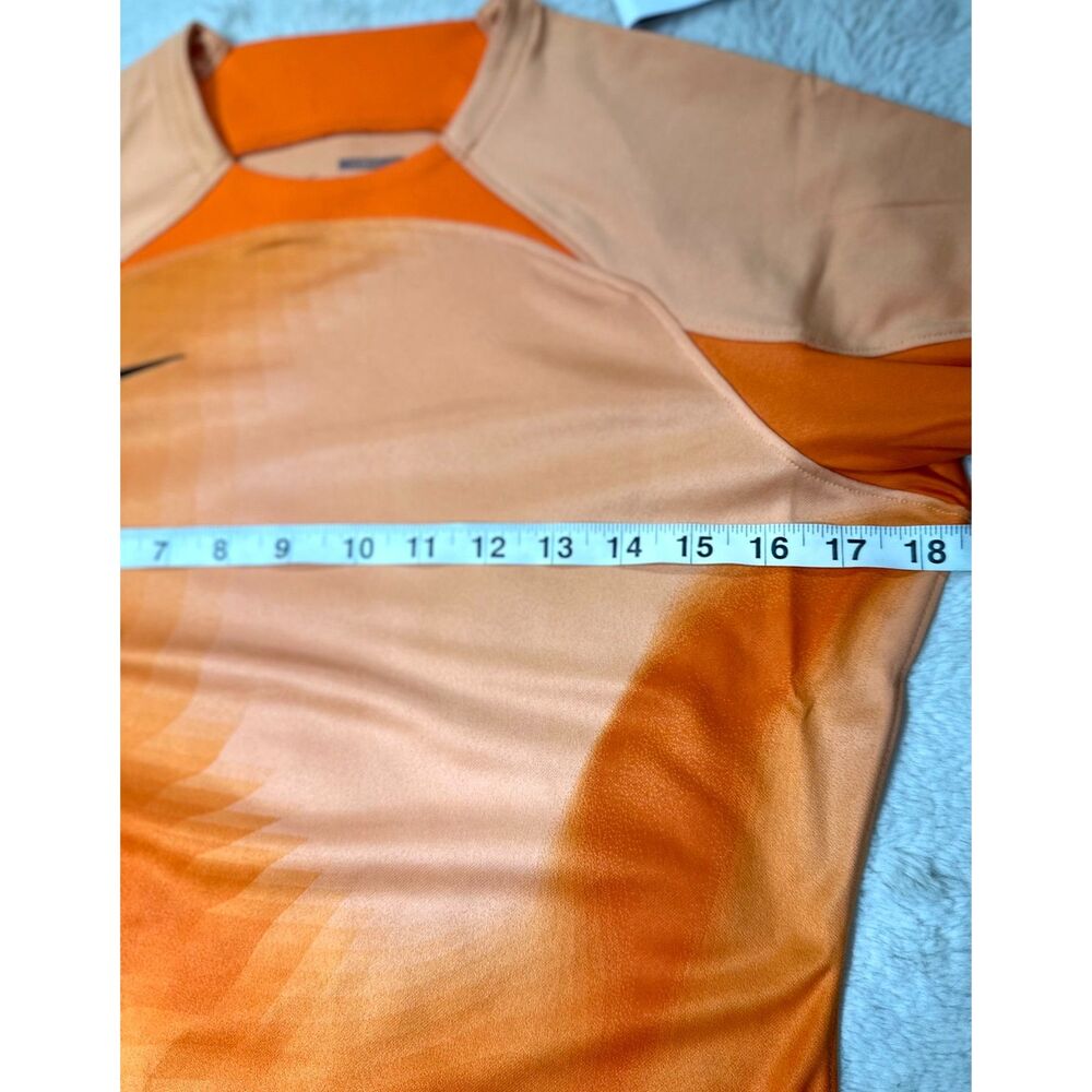 Nike women's small Football Soccer Goal Keeper futbol Jersey orange DH8226-819 - Picture 7 of 7